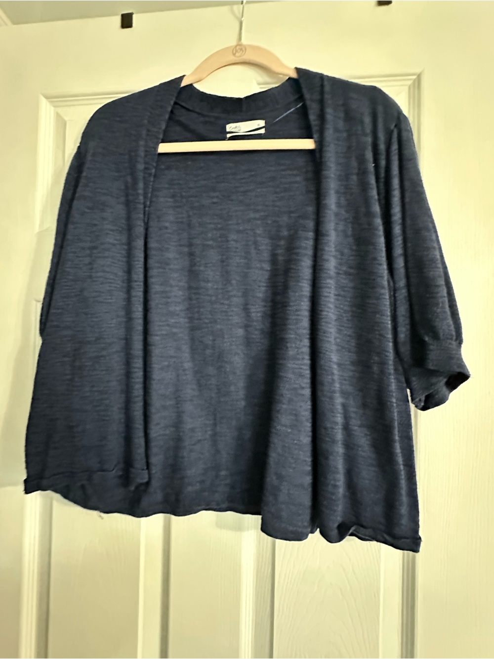 croft & barrow Navy Crewneck lightweight Sweater cardigan